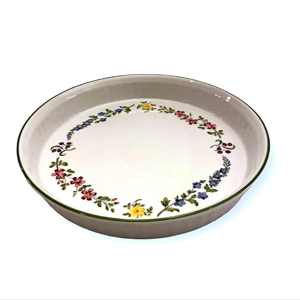 Royal Worcester~ Fleuri~  Fine Oven  China Dish  9 3/4 “
